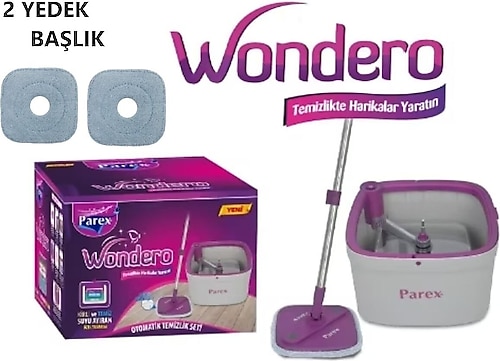 Parex Temizlik Seti + 2 Yedek Mop Başlığı