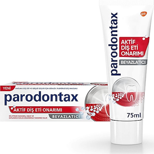 Parodontax Aktif Diş Eti Onarımı Beyazlatıcı Florürlü Diş Macunu 75 ml
