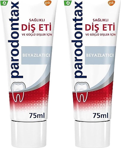 Parodontax Beyazlatıcı Florürlü Diş Macunu 75 ml 2 Adet