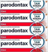 Parodontax Tam Koruma Ferahlık Beyazlatıcı Florürlü Diş Macunu 50 ml 4 Adet