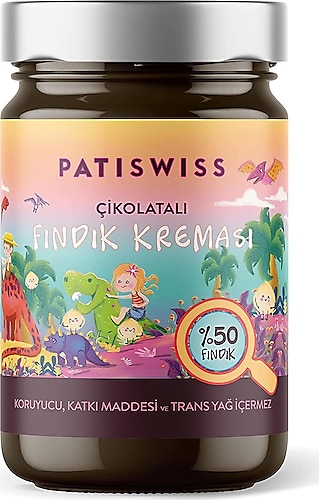 Patiswiss %50 Fındıklı Çikolatalı Fındık Kreması 330 gr