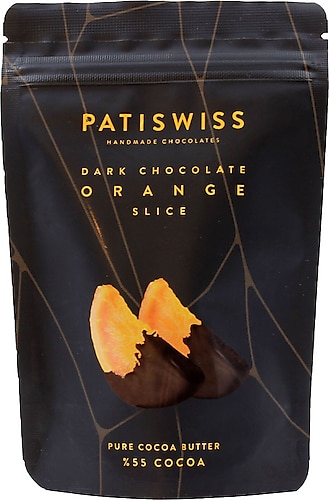 Patiswiss 80 gr Bitter Çikolata Kaplamalı Portakal Dilimi