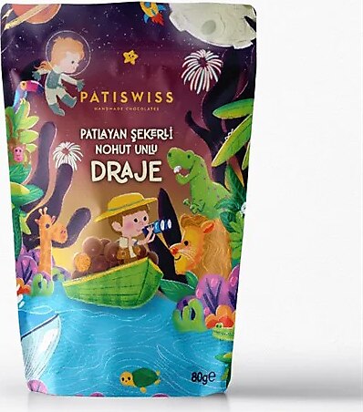 Patiswiss 80 gr Patlayan Şekerli Nohut Draje