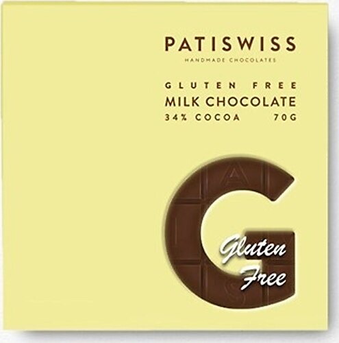 Patiswiss Glutensiz Sütlü Tablet Çikolata