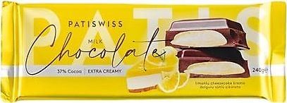 Patiswiss Limonlu Krema Dolgulu Sütlü Çikolata 240 gr