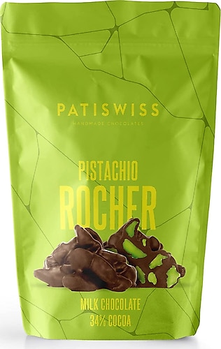 Patiswiss Rocher Sütlü Çikolatalı Antep Fıstıklı 80 gr