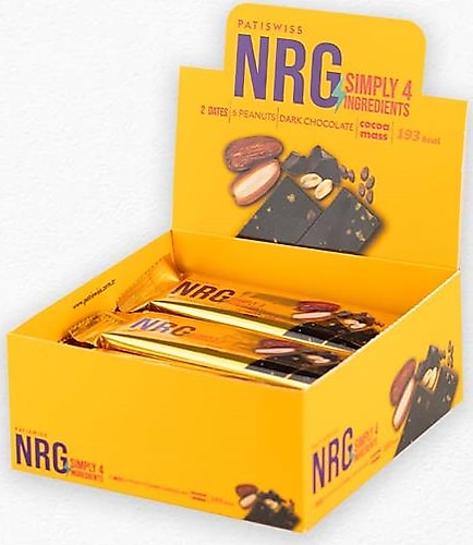 Patiswiss Yer Fıstıklı Çikolatalı Hurma Bar 45g x 12 adet