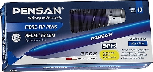 Pensan 3003 10'lu Keçeli Kalem