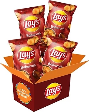 PepsiCo Lay's Paketi(lay's Baharat Parti Boy 150 Gr Patates Cipsi X 4 Paket)