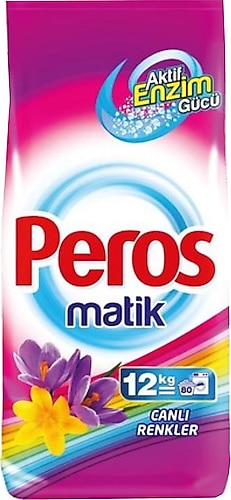 Peros Matik Canlı Renkler 12 kg Toz Çamaşır Deterjanı