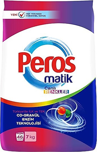 Peros Matik Canlı Renkler 7 kg Toz Deterjan