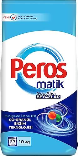 Peros Matik Göz Alıcı Beyazlar 10 kg Toz Deterjan