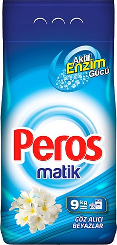 Peros Matik Göz Alıcı Beyazlar 9 kg Toz Çamaşır Deterjanı