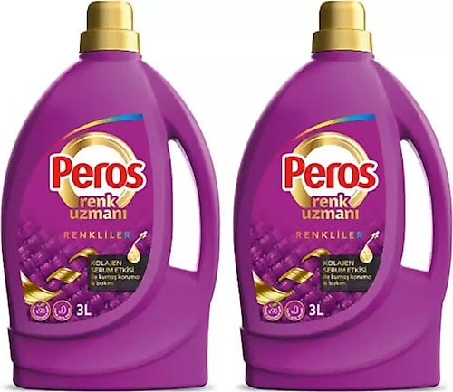 Peros Renk Uzmanı Kolajen Serum Etkisi Renkliler Sıvı Deterjan 3 lt 2'li