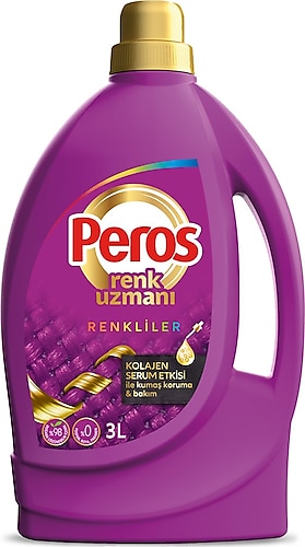 Peros Renk Uzmanı Kolajen Serum Etkisi Renkliler Sıvı Deterjan 3 lt