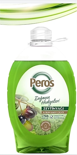 Peros Zeytinyağı & Bergamot Çiçeği Sıvı Sabun 3.6 lt