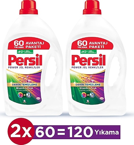 Persil Color Jel Deterjan 60 Yıkama x 2 adet - 4 lt