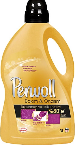 Perwoll Bakım ve Onarım Renkliler için Sıvı Deterjan 50 Yıkama 3 lt