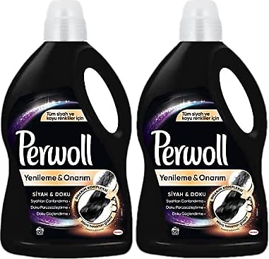 Perwoll Siyah & Doku Siyahlar için Sıvı Deterjan 50 Yıkama 3 lt 2'li