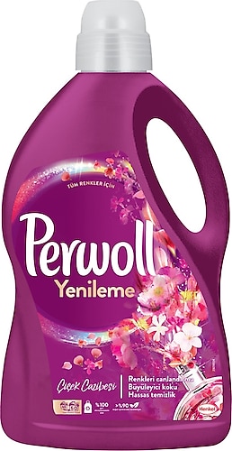 Perwoll Yenileme Çiçek Cazibesi Renkliler için Sıvı Deterjan 50 Yıkama 2.75 lt