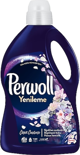 Perwoll Yenileme Çiçek Cazibesi Siyahlar için Sıvı Deterjan 50 Yıkama 2.75 lt