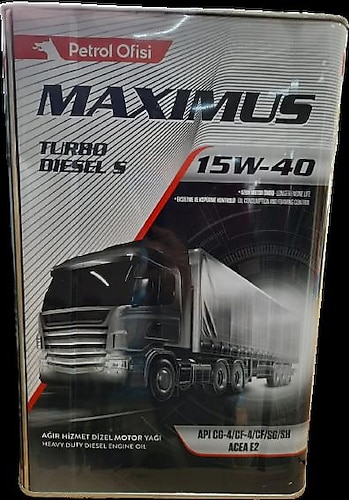 Petrol Ofisi Maximus Turbo Diesel S 15W-40 18 lt Motor Yağı