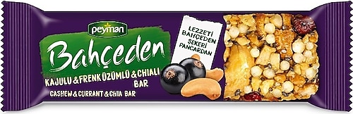 Peyman Bahçeden Kajulu ve Frenk Üzümlü Bar 30 gr