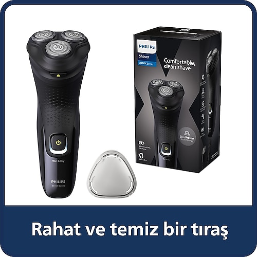 Philips 3000xserisi Tıraş Makinesi ,sinekkaydı Tıraş,ıslak Ve Kuru Kullanım,hassas Düzeltici