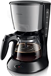 Philips HD7462/20 Kahve Makinesi, Cam Sürahi, 1.2L Kapasite, Makinede Yıkanabilir, 1000 W, Siyah, Metal