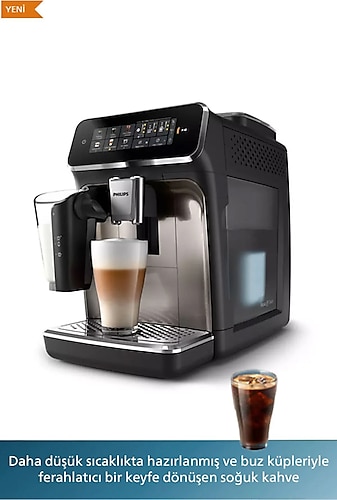 Philips LatteGo Tam Otomatik Espresso Makinesi Tek dokunuşla 6 çeşit Sıcak ve Soğuk içecek