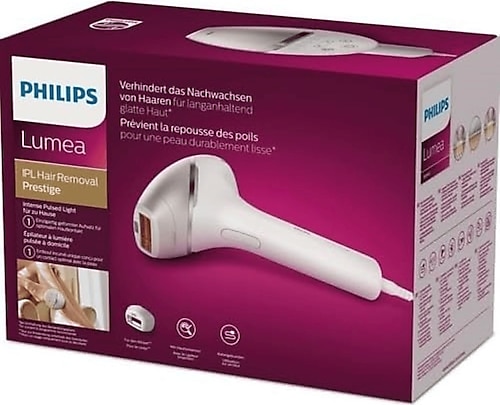 Philips Lumea 8000 Series Lazer IPL Tüy Alma Cihazı, Uygulama Üzerinden Kontrol, Kablolu, Beyaz