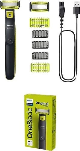 Philips Oneblade Vücut Ve Sakal Bir Arada 2in1 Yedek Bıçaklı Avantaj Paket