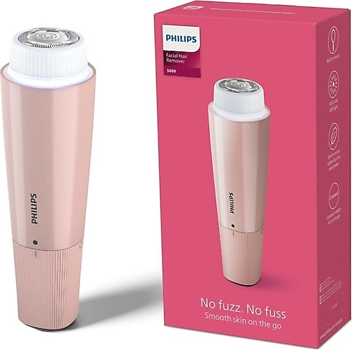 Philips Yüz Tüy Alma Makinesi,Ayna Ve Tam Çember Led Işıklı,Yıkanabilir Çıkan Başlık
