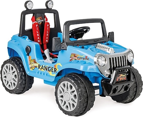Pilsan 05-107 Ranger Uzaktan Kumandalı Mavi 12 V Akülü Araba