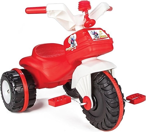 PİLSAN 3 Tekerlekli Tekerli Pedallı Bıdık Bisiklet Kırmızı Mavi