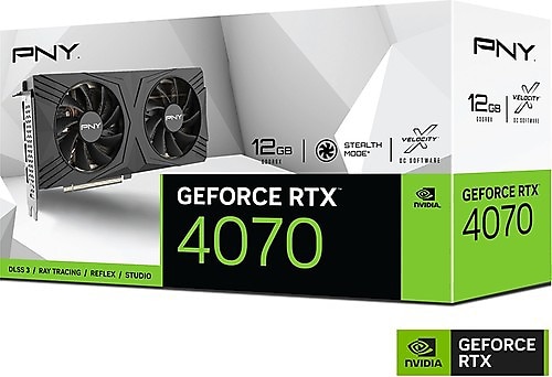 Pny RTX 4070 Verto VCG407012DFXPB1 192 Bit GDDR6X 12 GB Ekran Kartı