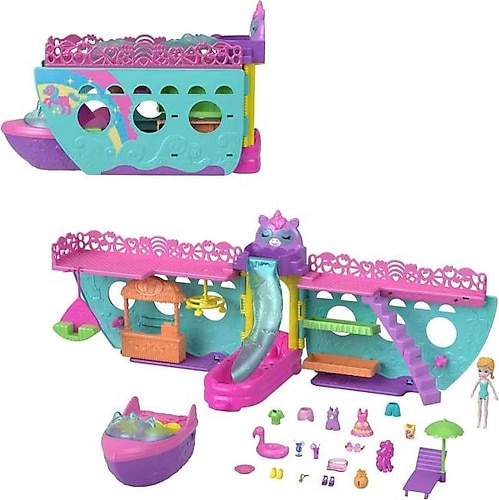 Polly Pocket Unicorn Dream Cruise Oyun Seti HWP26