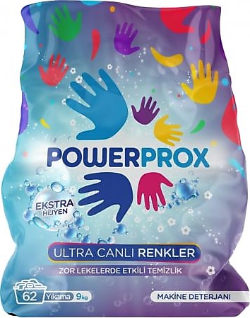 Power Prox Ultra Canlı Renkler 9 kg Toz Deterjan