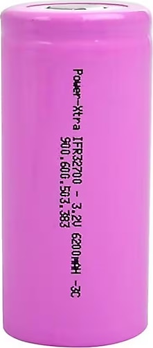 Power-Xtra IFR32700 - 3.2V 6200 Mah LiFePO4 Şarjlı Pil -3C