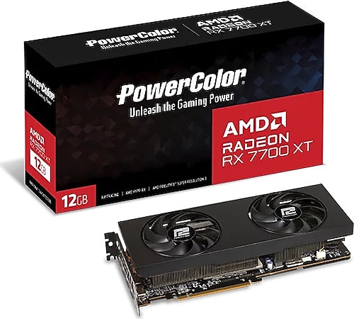 PowerColor RX 7700 XT 12G-P 192 Bit GDDR6 12 GB Ekran Kartı
