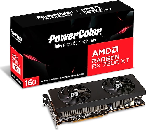 PowerColor RX 7800 XT 16G-P 256 Bit GDDR6 16 GB Ekran Kartı