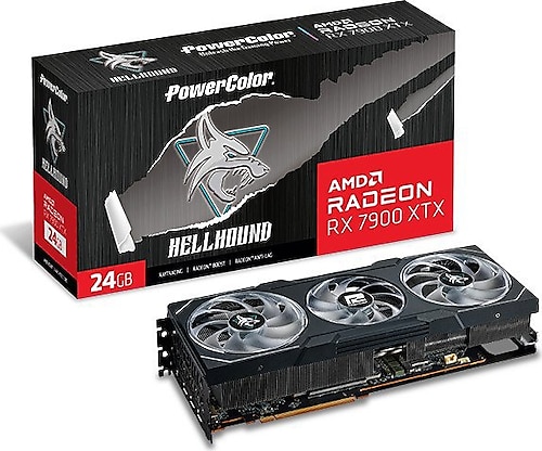 PowerColor RX 7900 XTX Hellhound 24G-L/OC 384 Bit GDDR6 24 GB Ekran Kartı