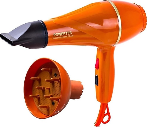 Powertec TR-501 Turbo Profesyonel 1900 W Fön Makinesi + Vigo
