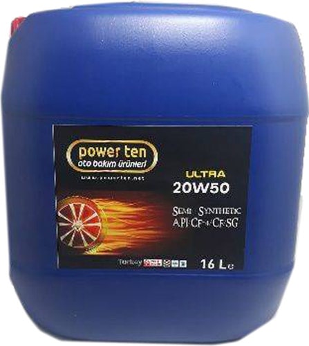 Powerten 20W-50 16 lt Motor Yağı