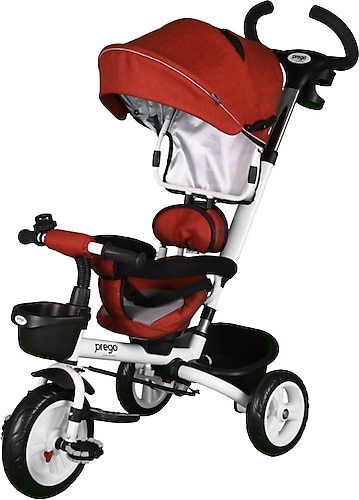 Prego T307 Happy Dino Kırmızı 3 Tekerlekli Bisiklet