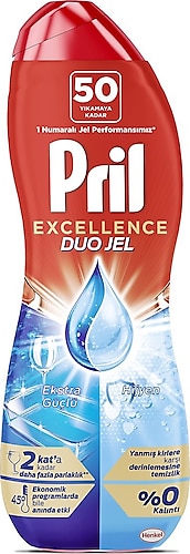 Pril Excellence Duo Jel 900 ml 50 Yıkama Hijyen