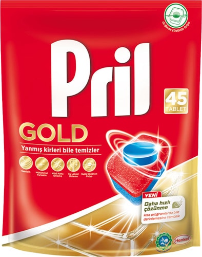 Pril Gold Bulaşık Makinesi Tableti 45'li