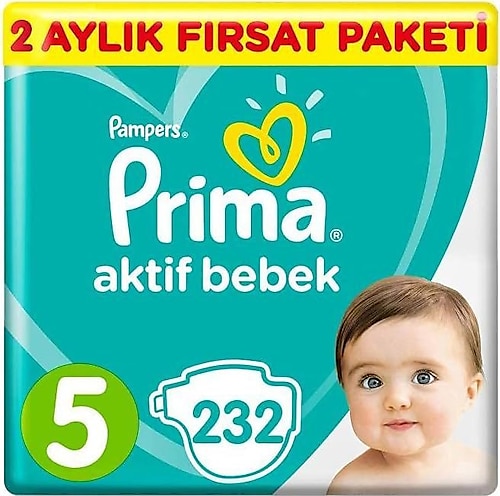Prima Aktif 5 Numara Junior 232'li Bebek Bezi