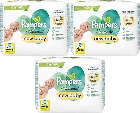 Prima Pampers Harmonie 46 Yaprak 12'li Paket Islak Mendil