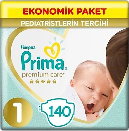 Prima Premium Care 1 Numara Yenidoğan 140'lı Bebek Bezi